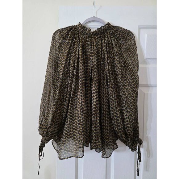 Zadig&Voltaire Tan Patterned Shirt M - Picture 12 of 12